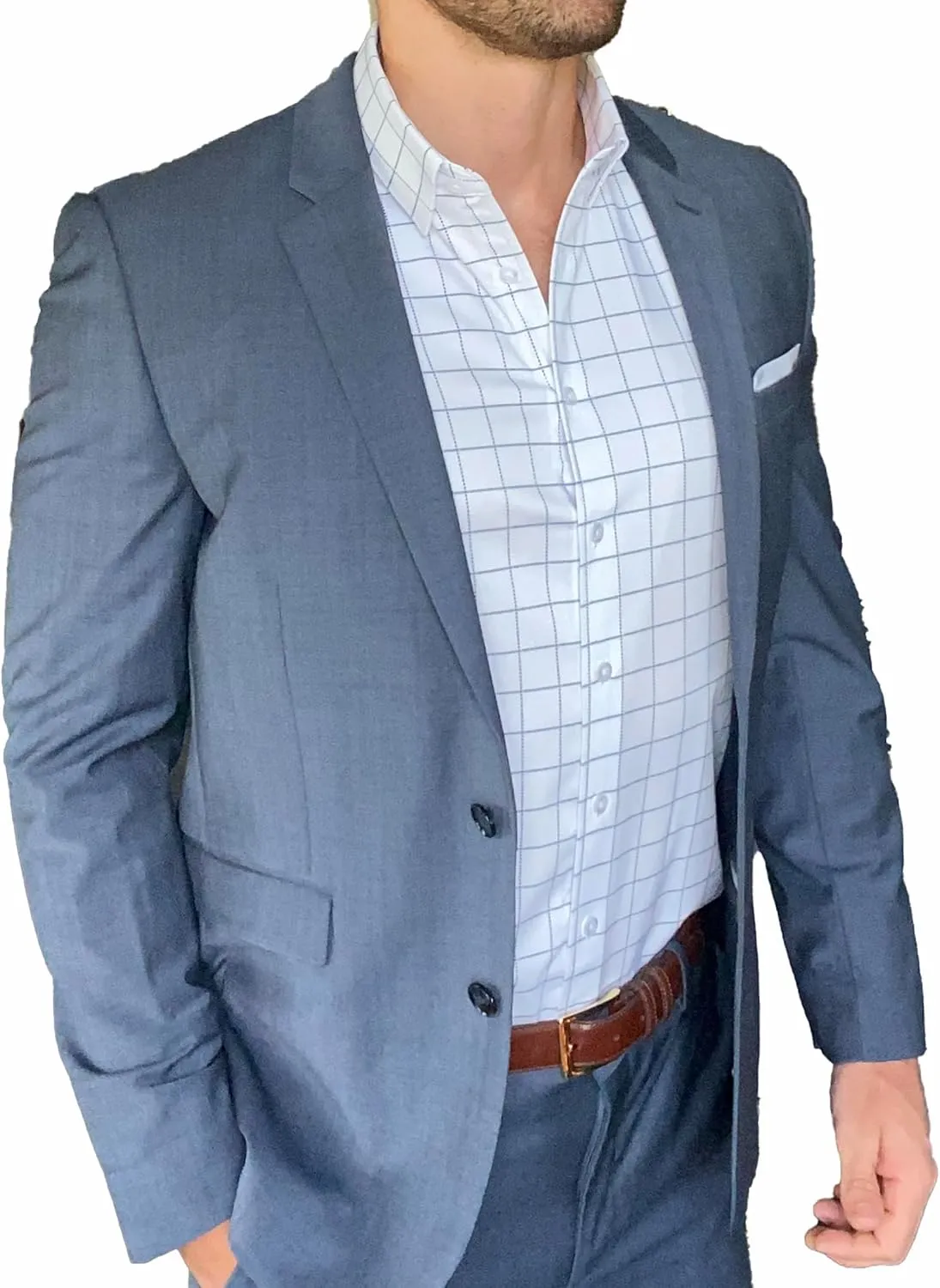 Ultimate Dress Shirts for Men | Meant to be Worn Without a Tie - Mens Dress Shirts | Slim or Regular | XS - 3XL