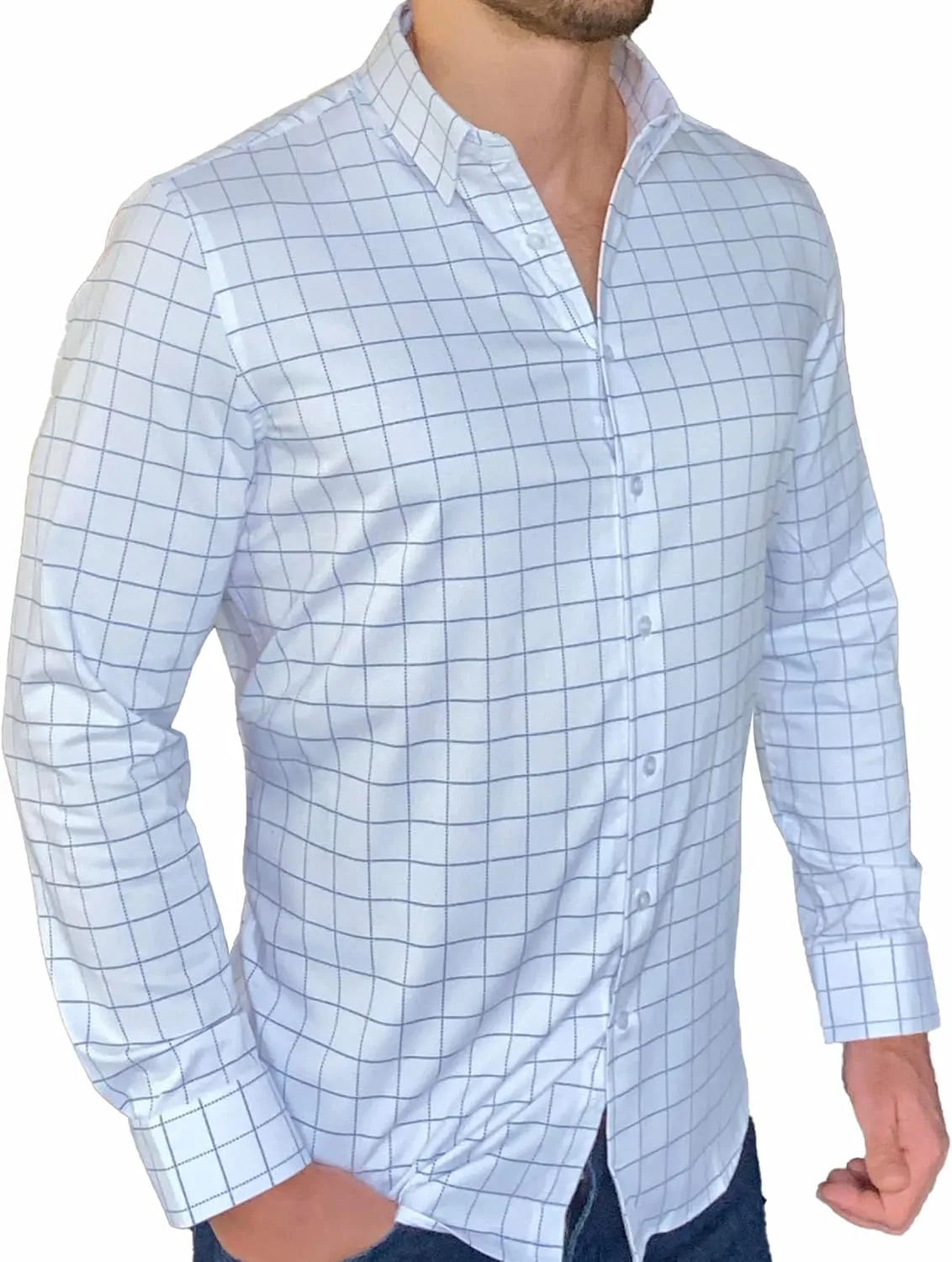 Ultimate Dress Shirts for Men | Meant to be Worn Without a Tie - Mens Dress Shirts | Slim or Regular | XS - 3XL
