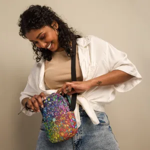 Unikitty Utility crossbody bag- White Rainbow Kaliedoscope