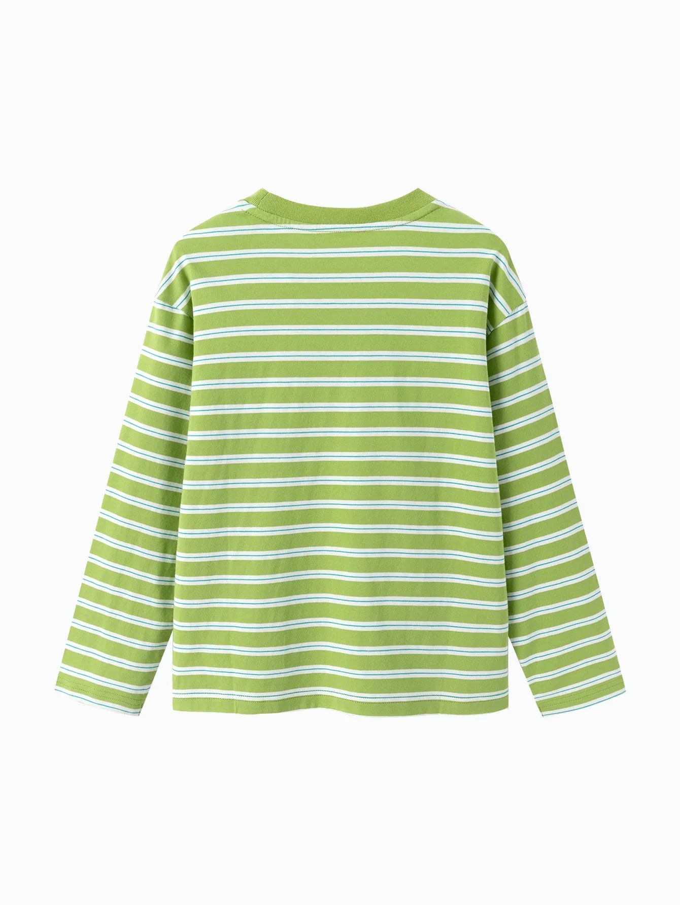 Unisex Trend Scenarios Letter Green Hue Long Sleeve T-Shirt