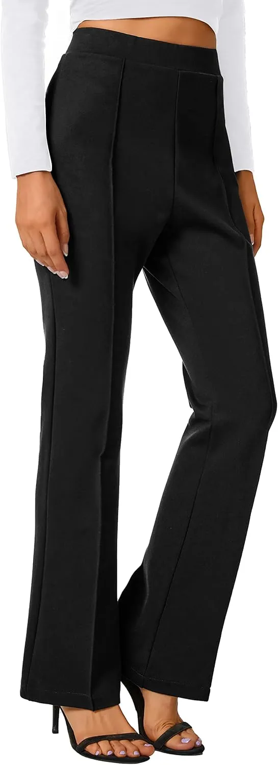 Urban CoCo Stretchy Work Pants Bootcut Yoga Pants Petite Slacks for Office Casual