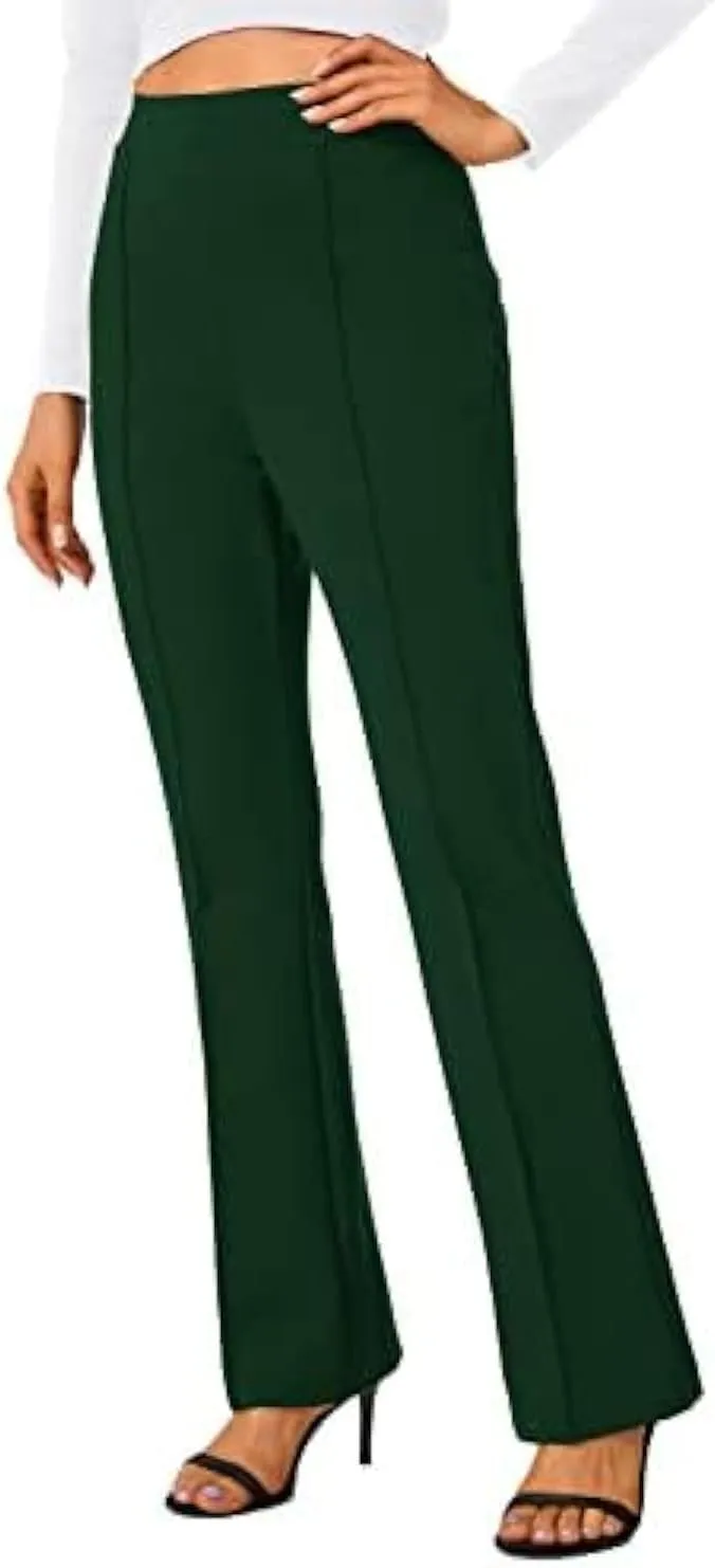 Urban CoCo Stretchy Work Pants Bootcut Yoga Pants Petite Slacks for Office Casual
