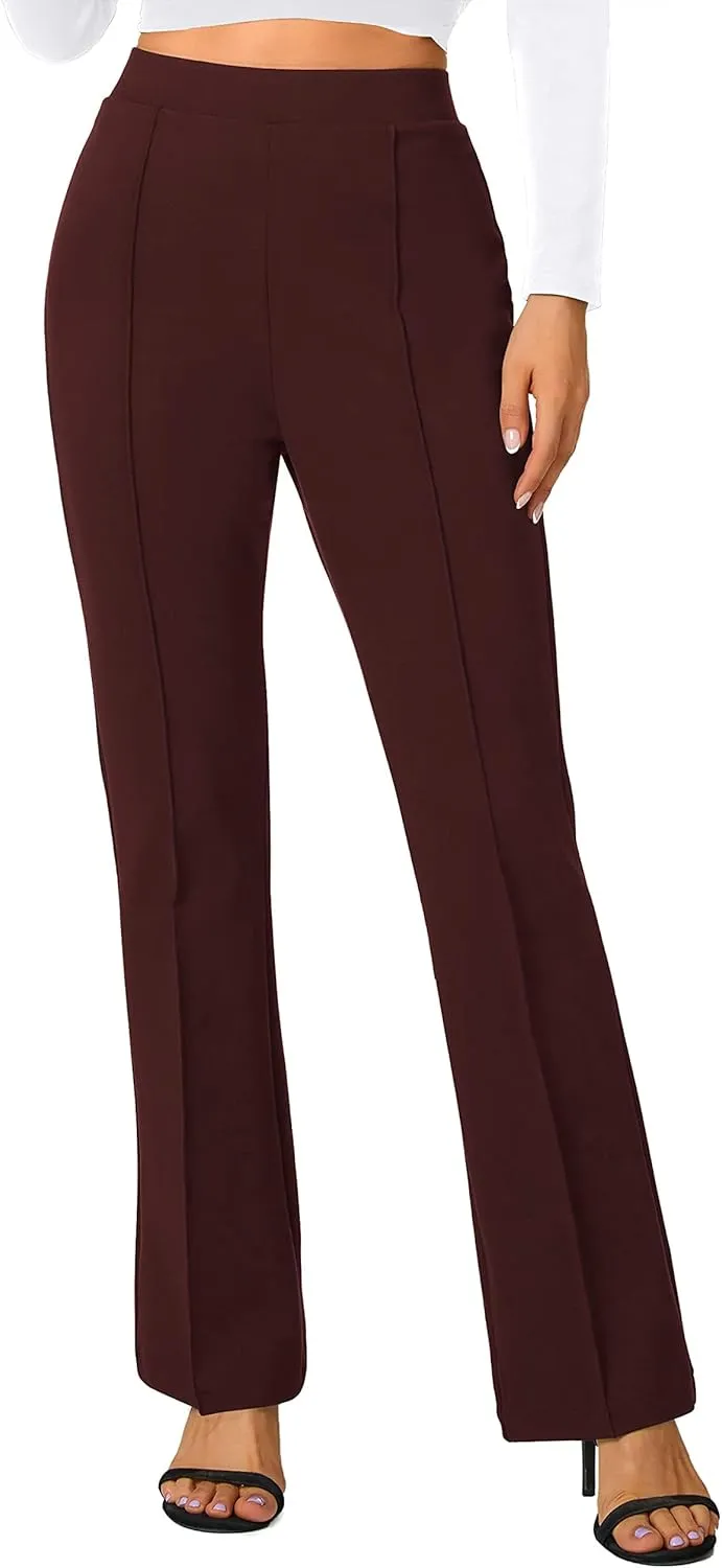 Urban CoCo Stretchy Work Pants Bootcut Yoga Pants Petite Slacks for Office Casual