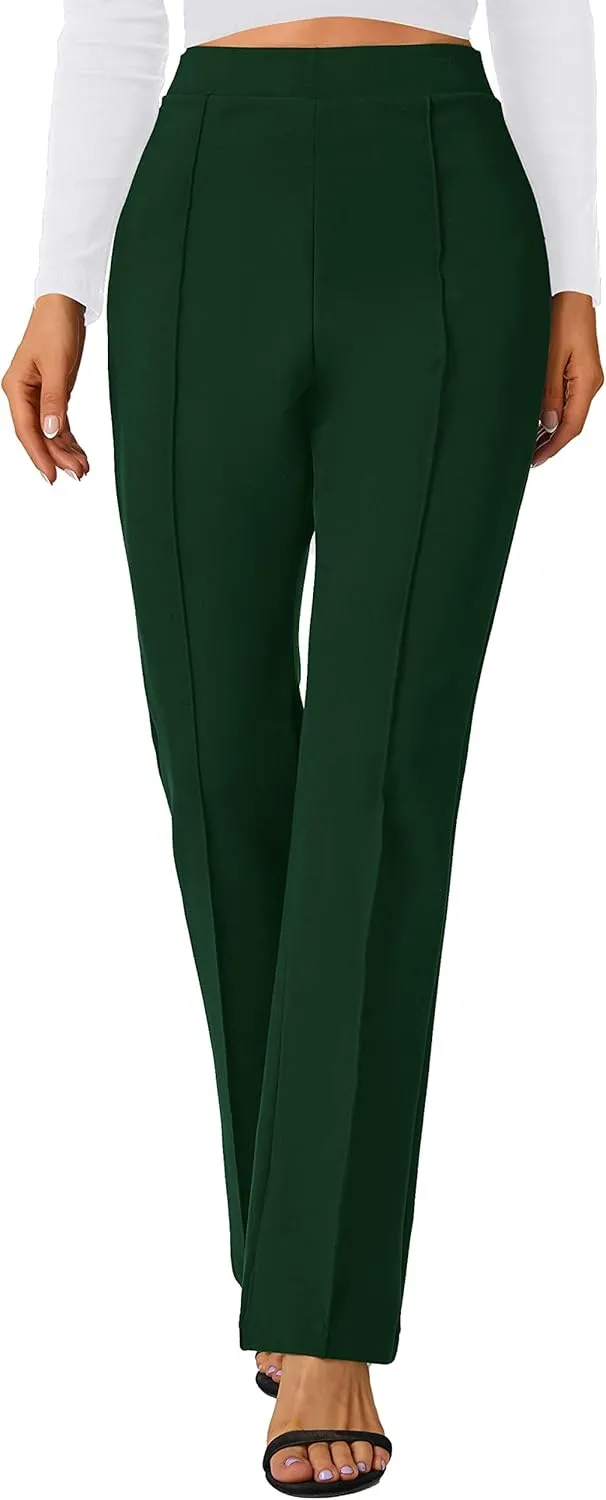 Urban CoCo Stretchy Work Pants Bootcut Yoga Pants Petite Slacks for Office Casual