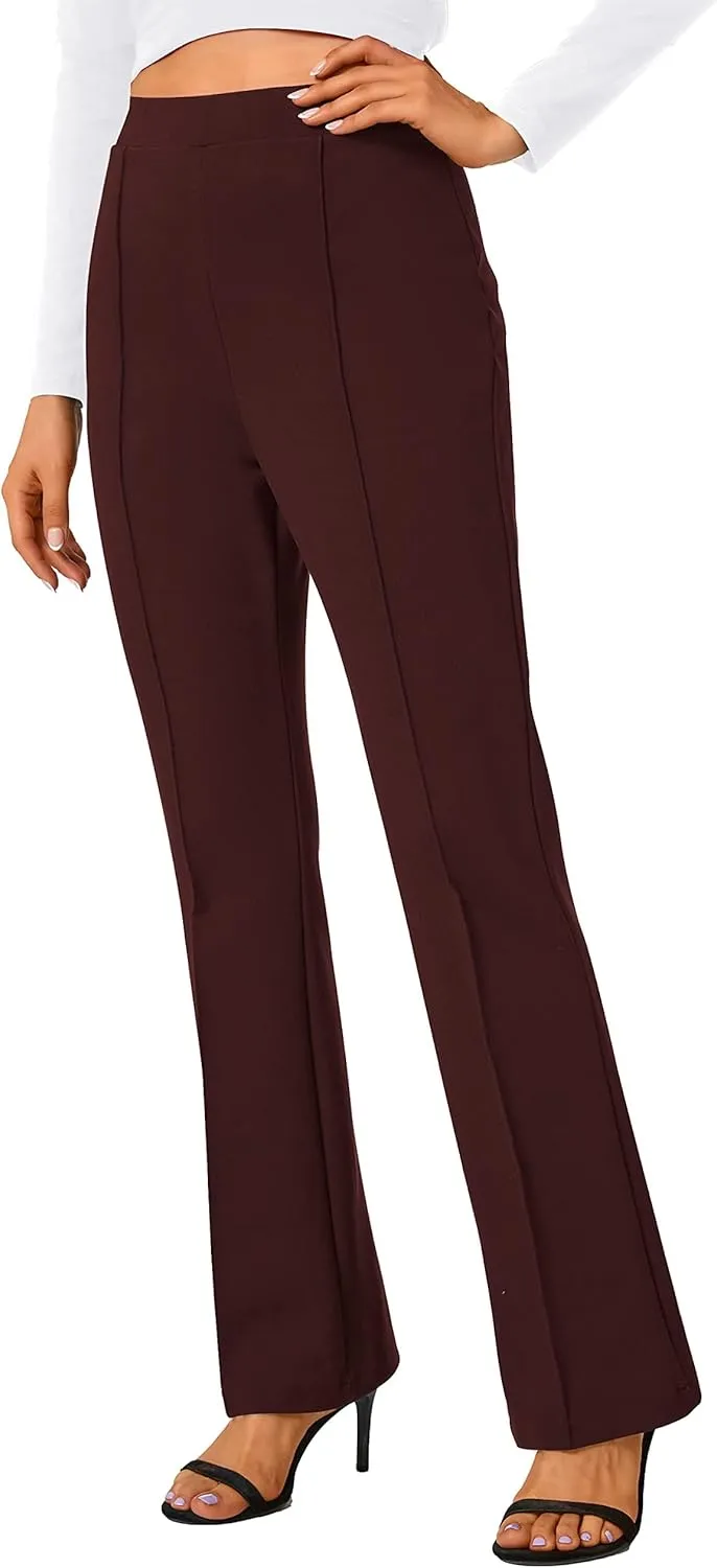 Urban CoCo Stretchy Work Pants Bootcut Yoga Pants Petite Slacks for Office Casual