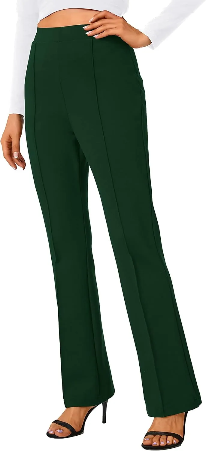 Urban CoCo Stretchy Work Pants Bootcut Yoga Pants Petite Slacks for Office Casual
