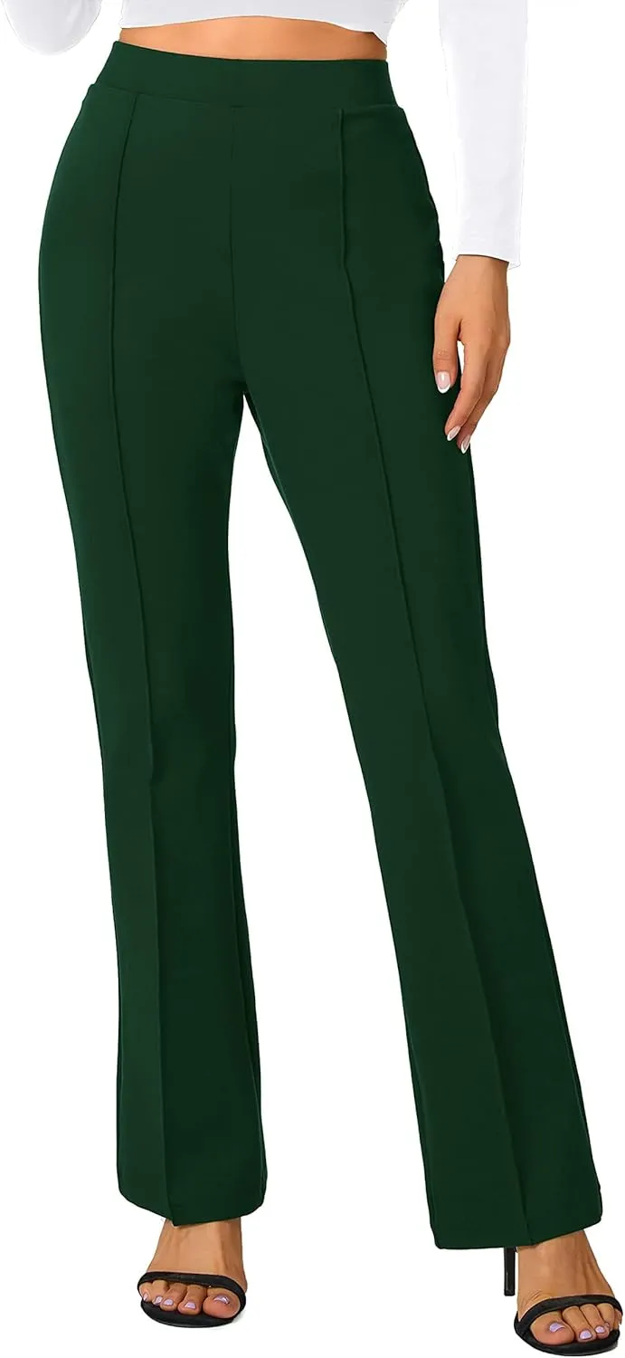 Urban CoCo Stretchy Work Pants Bootcut Yoga Pants Petite Slacks for Office Casual