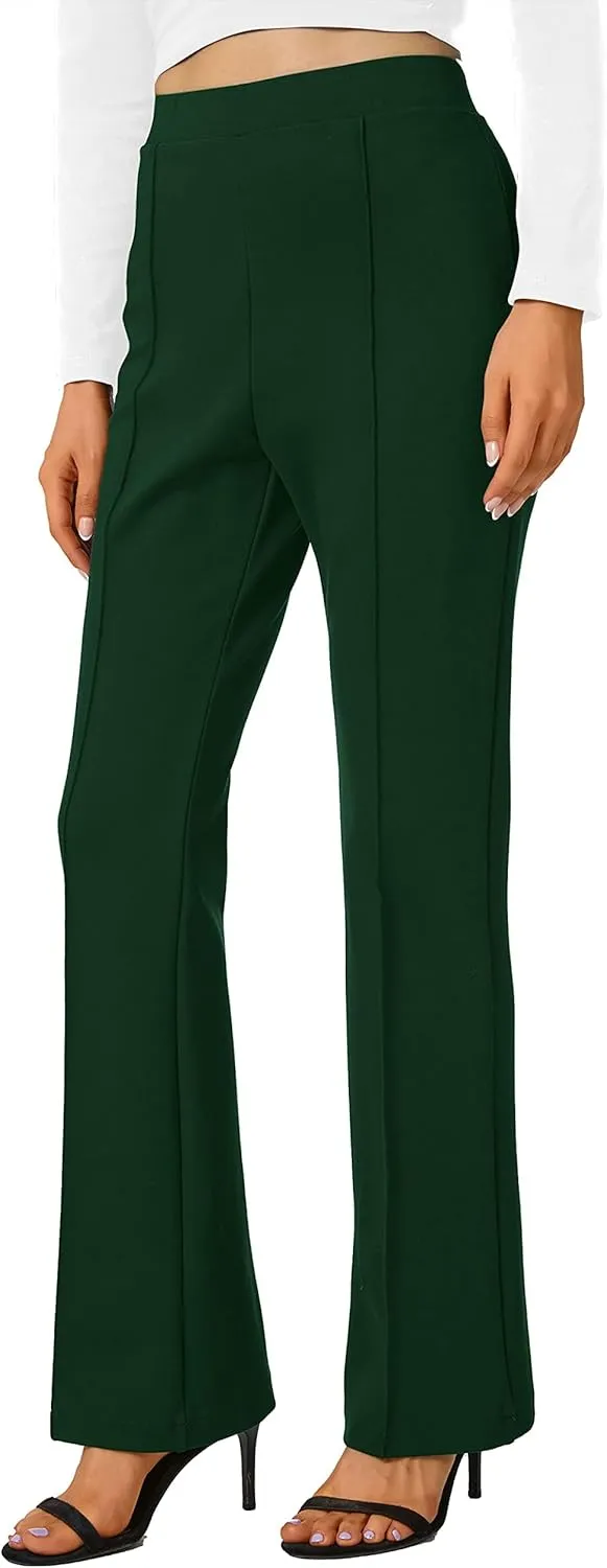 Urban CoCo Stretchy Work Pants Bootcut Yoga Pants Petite Slacks for Office Casual