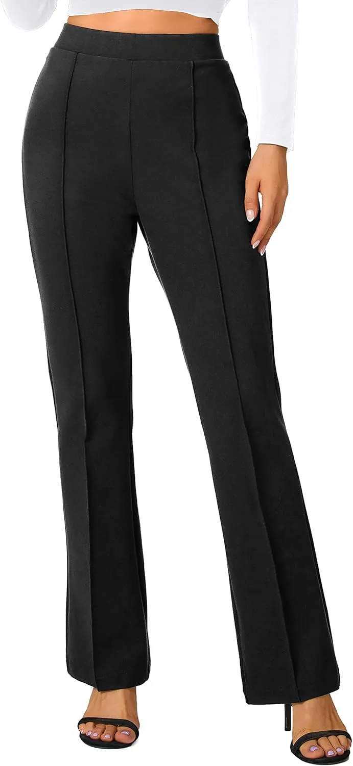 Urban CoCo Stretchy Work Pants Bootcut Yoga Pants Petite Slacks for Office Casual