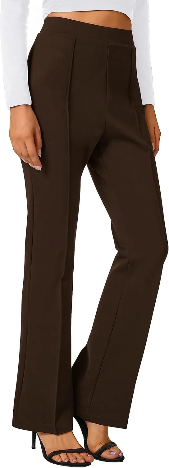 Urban CoCo Stretchy Work Pants Bootcut Yoga Pants Petite Slacks for Office Casual