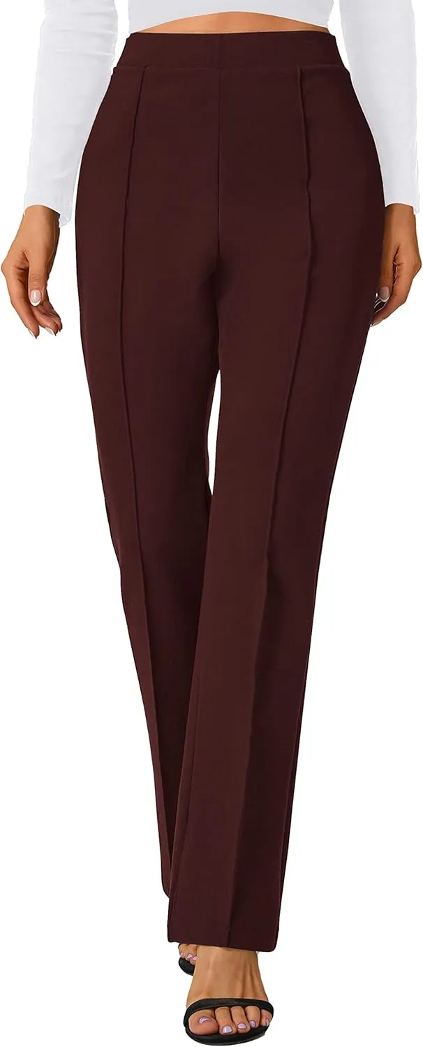 Urban CoCo Stretchy Work Pants Bootcut Yoga Pants Petite Slacks for Office Casual
