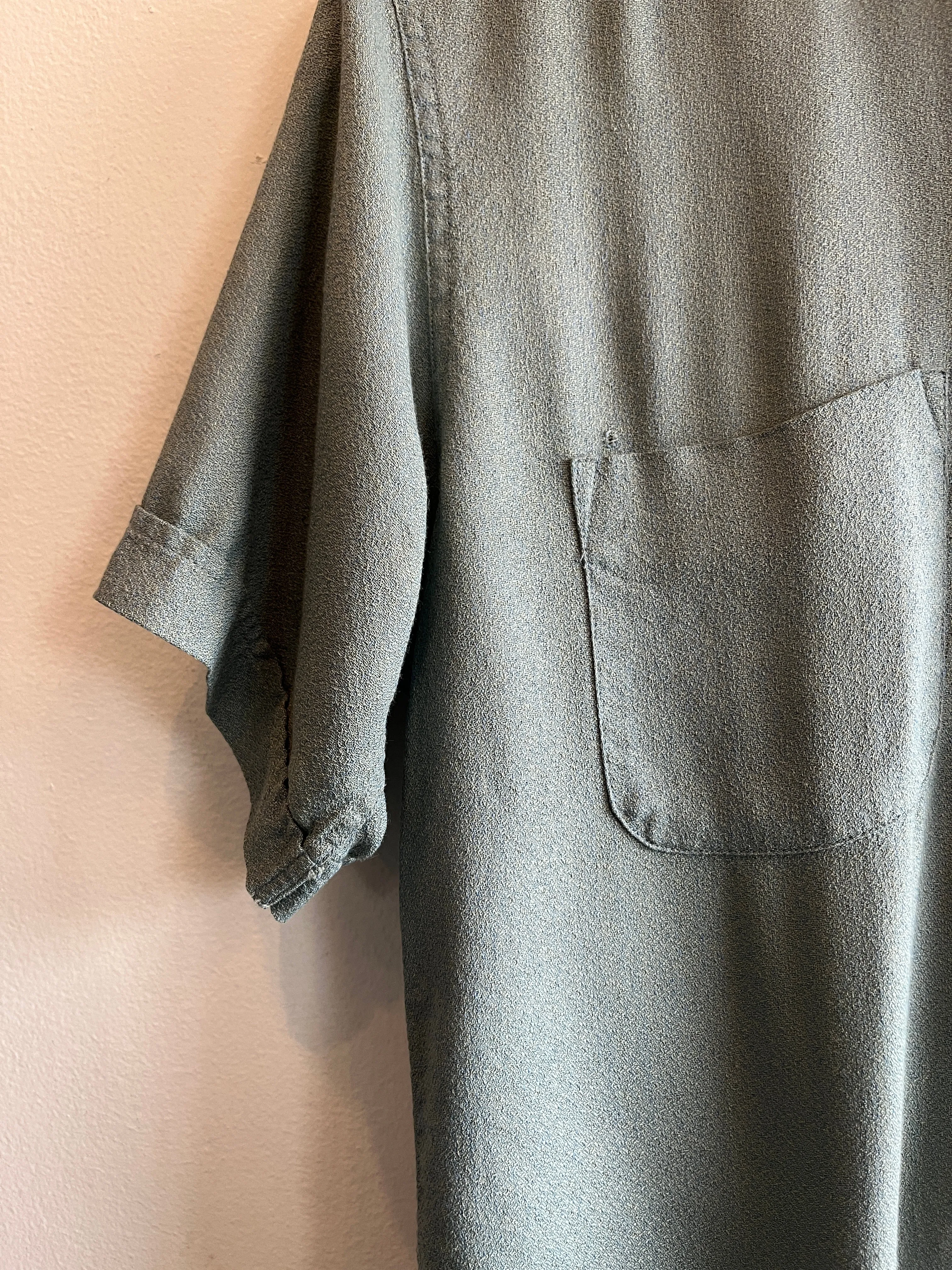 Vintage 1960s Silver Wings Button-Up Shirt