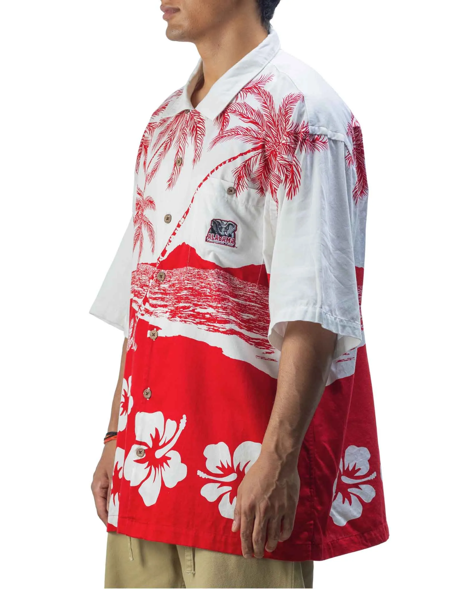 Vintage Chill Wear White Red Palm Tree Shirt