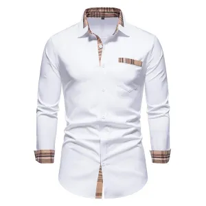 West Louis Designer Button Up Business Dress Shirt