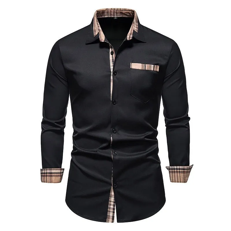 West Louis Designer Button Up Business Dress Shirt
