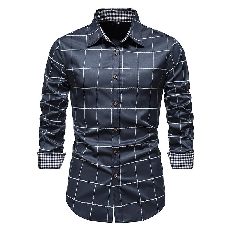 West Louis Designer Button Up Business Dress Shirt