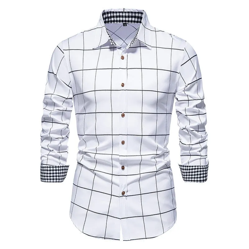 West Louis Designer Button Up Business Dress Shirt