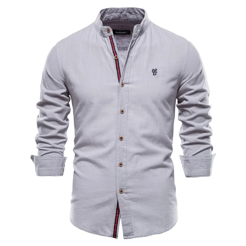 West Louis Exclusive Long Sleeve Cotton Button-Up Shirt