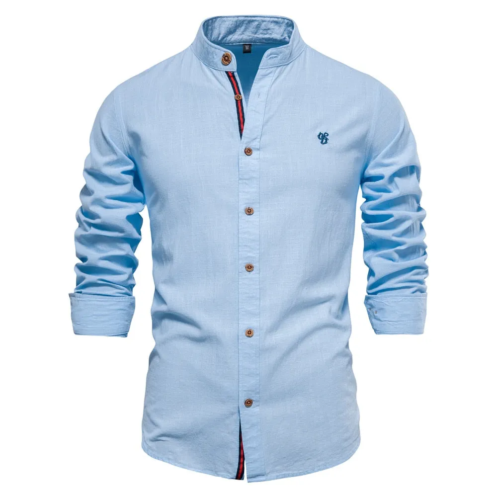 West Louis Exclusive Long Sleeve Cotton Button-Up Shirt