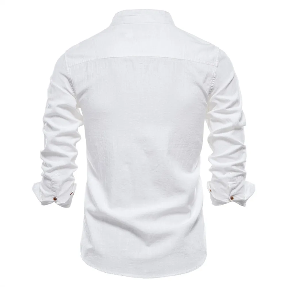 West Louis Exclusive Long Sleeve Cotton Button-Up Shirt