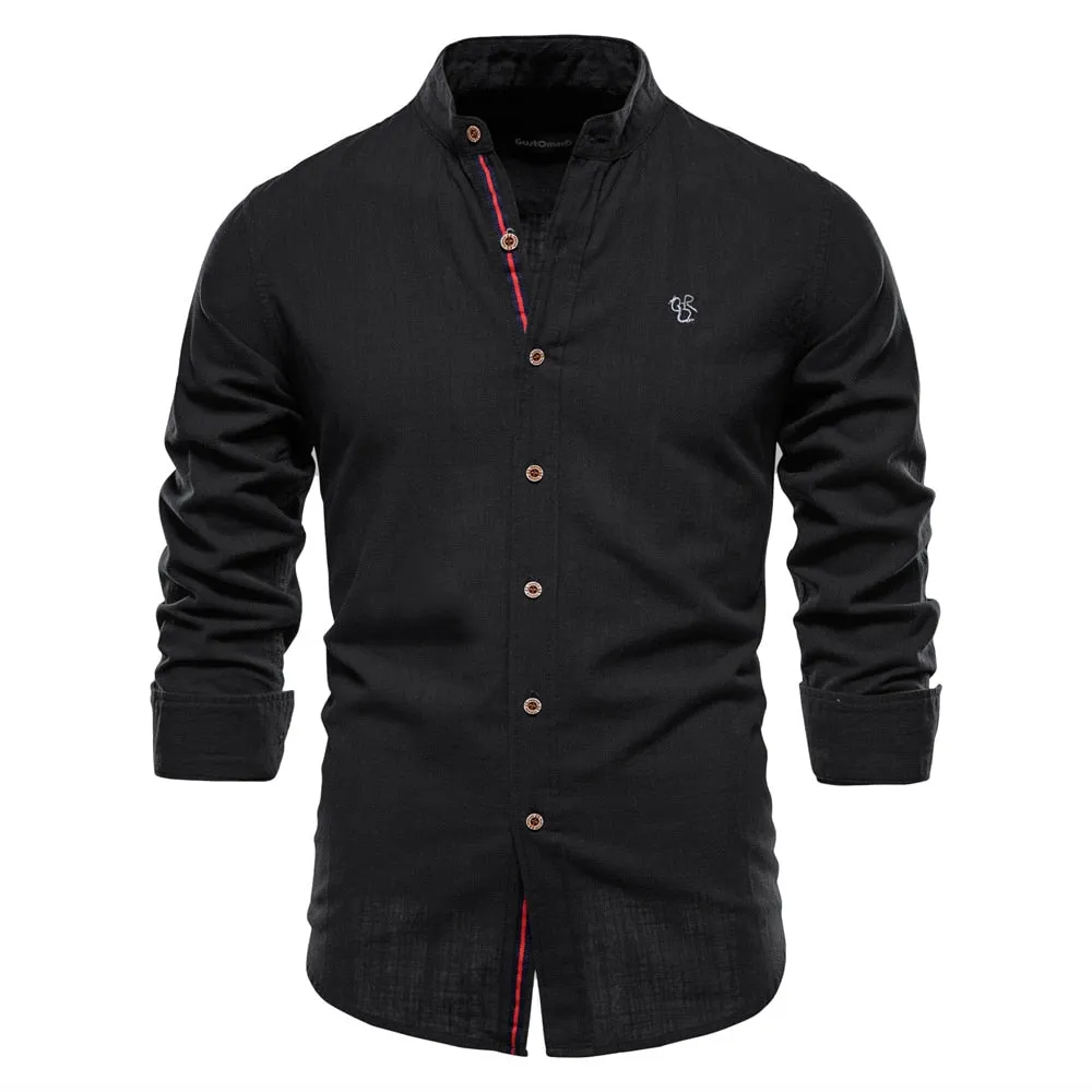 West Louis Exclusive Long Sleeve Cotton Button-Up Shirt