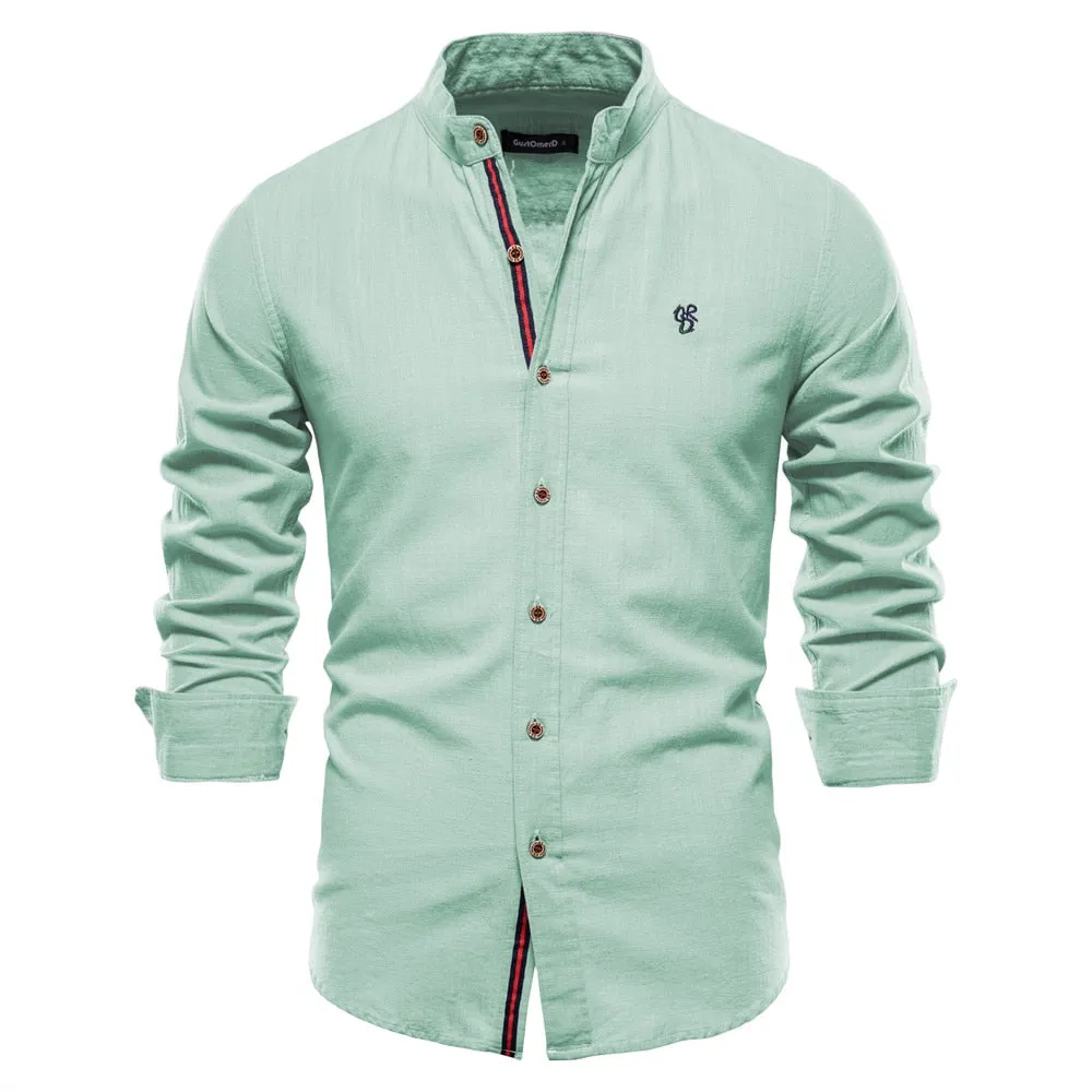 West Louis Exclusive Long Sleeve Cotton Button-Up Shirt