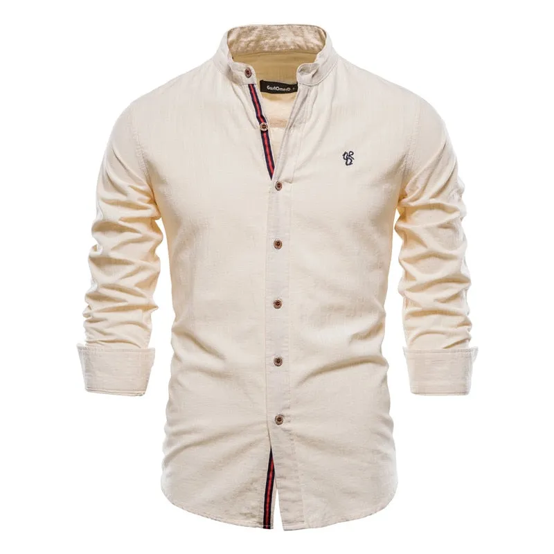 West Louis Exclusive Long Sleeve Cotton Button-Up Shirt