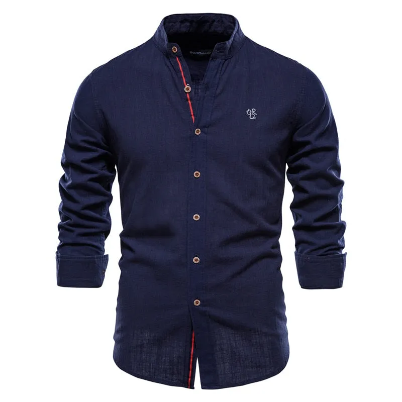 West Louis Exclusive Long Sleeve Cotton Button-Up Shirt