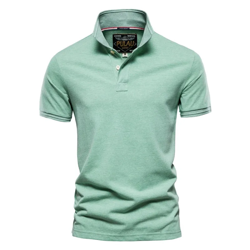 West Louis Men Classic Cotton Business Polo Shirt