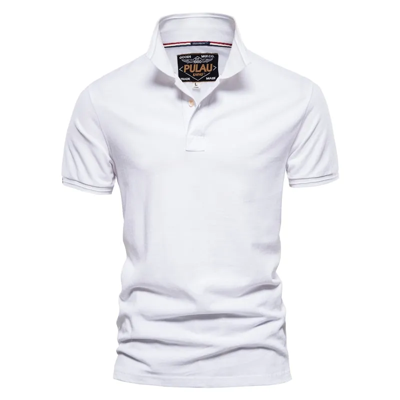 West Louis Men Classic Cotton Business Polo Shirt