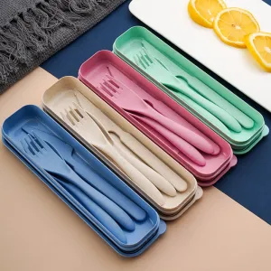 Wheat and Straw Eco-Friendly Cutlery Sets
