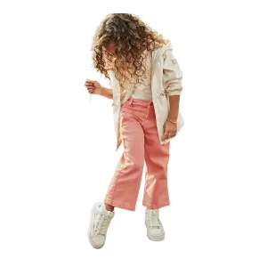 Wide Leg Twill Pants - Salmon by Mayoral