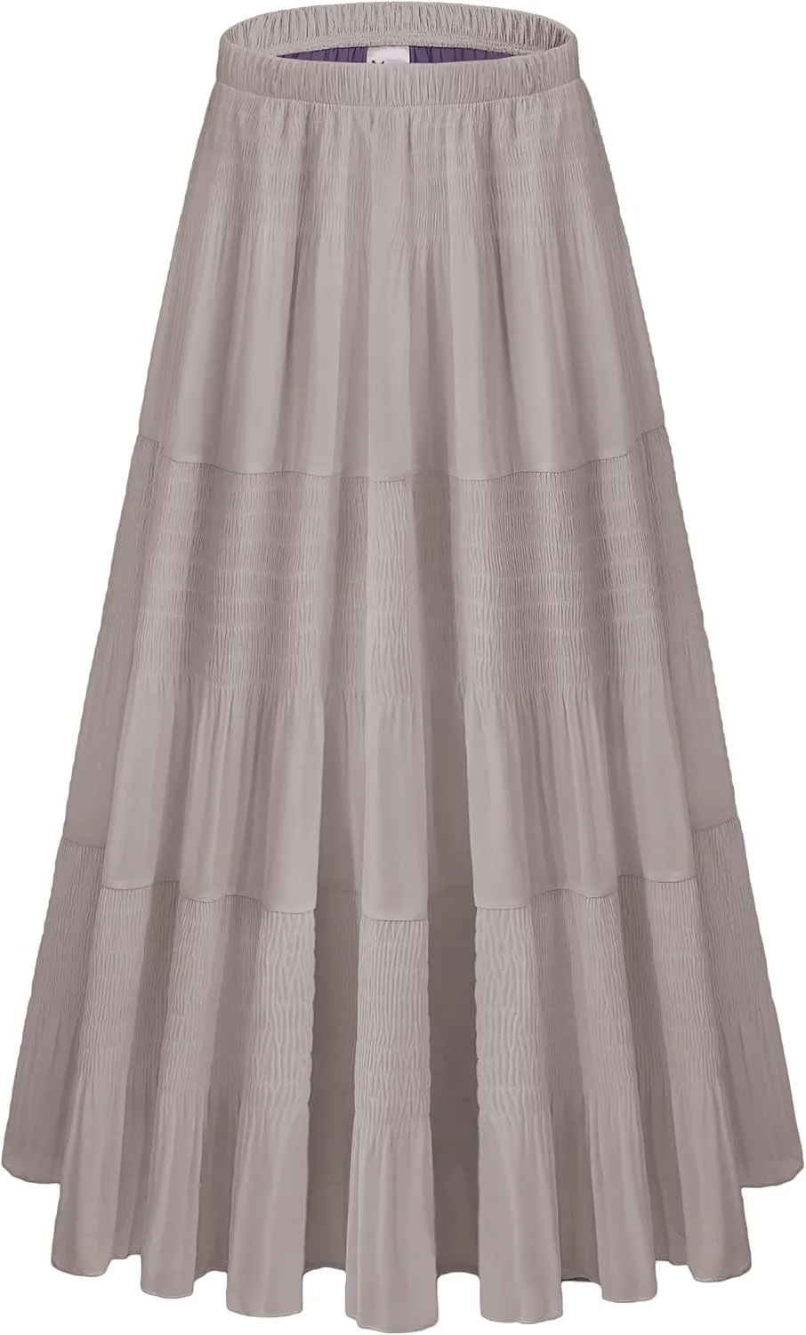 Women Pleated High Waist Skirts 2024 Fall Outfits Elegant Flowy A-Line Maxi Skirt
