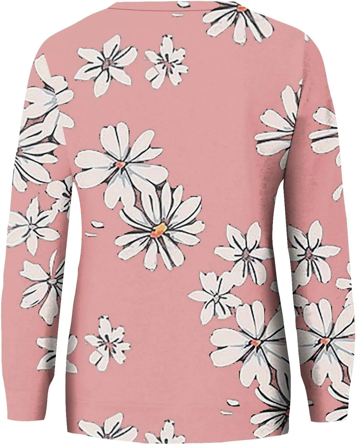 Women's Casual Crew Neck Sweatshirt Loose Soft Long Sleeve Pullover Tops