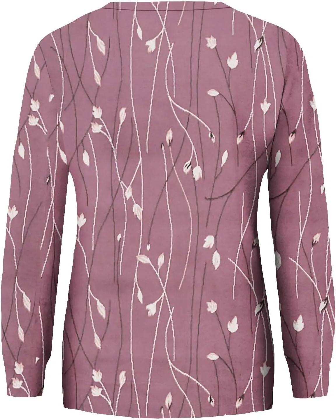 Women's Casual Crew Neck Sweatshirt Loose Soft Long Sleeve Pullover Tops