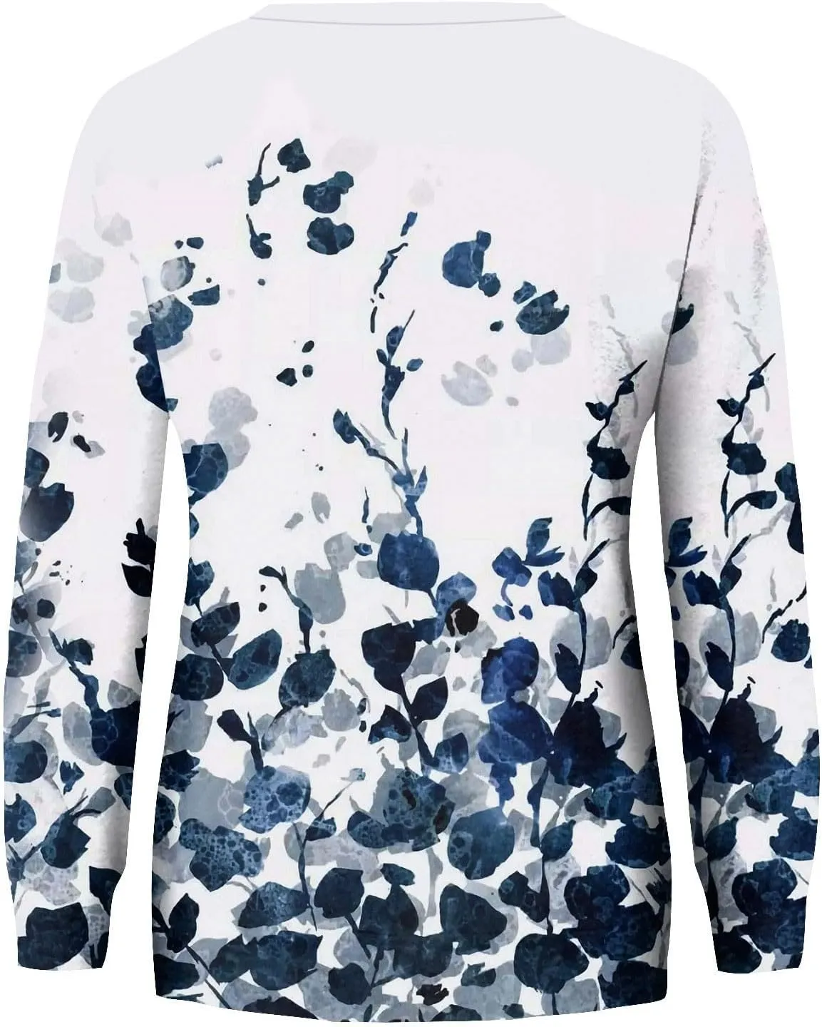 Women's Casual Crew Neck Sweatshirt Loose Soft Long Sleeve Pullover Tops