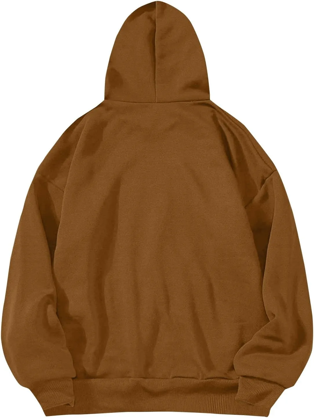 Women's Casual Hoodies Long Sleeve Lightweight Solid Pullover Tops Loose Fall Winter Sweatshirt with Pocket