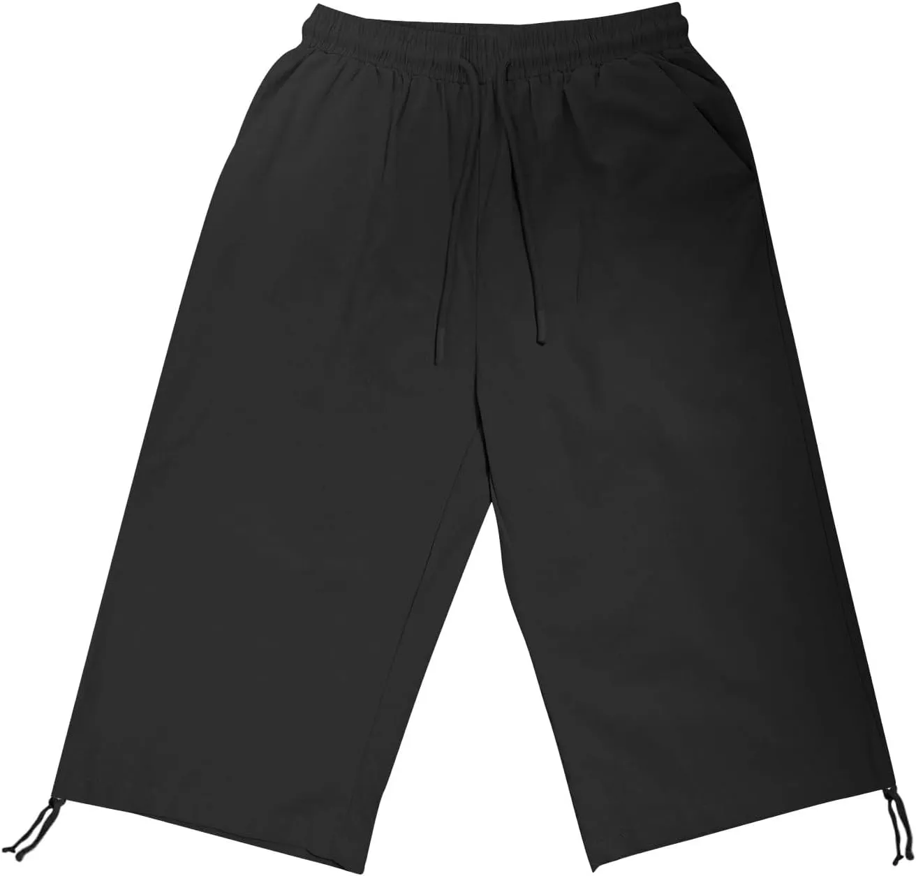Women's Casual Shorts Linen Pants with Drawstring Waist Bermuda Comfortable Loose Fit Summer Trousers Stylish Bottoms