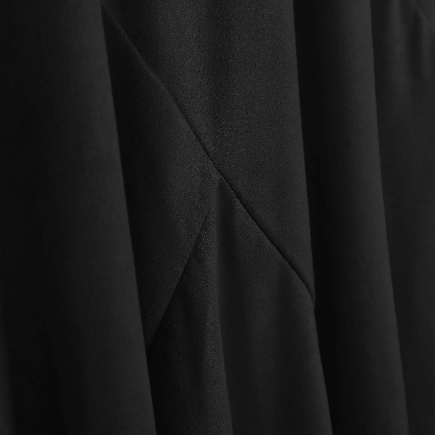 Women's Elegant Ankle Length Ruffle Hem Elastic Waist Suede Midi Skirt