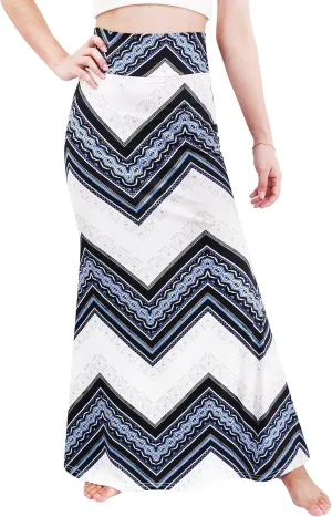 Womens Elegant Ditsy Floral Bodycon Skirts A Line Elastic High Waist Boho Maxi Long Skirt Work Party Novelty Skirt