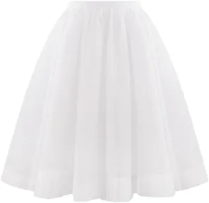 Women's Elegant High Waist Pleated Swing Skirt Vintage Casual Solid Skirts