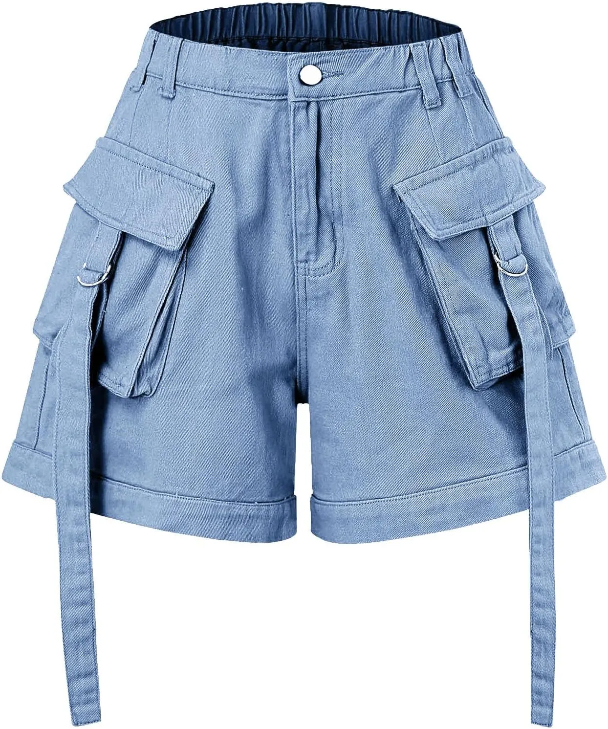 Womens Jean Shorts Mid Rise Stretchy 5 Inch Inseam Stretchy Denim Short Pants Casual Summer Lounge Jean Bike Shorts