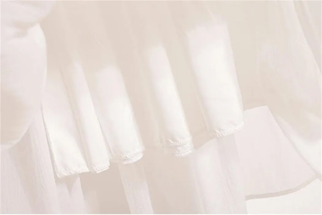 Women's Midi Long A-Line Tulle Skirts Korean Style Elegant Tutu Skirt Summer Solid Color Pleated Skirts