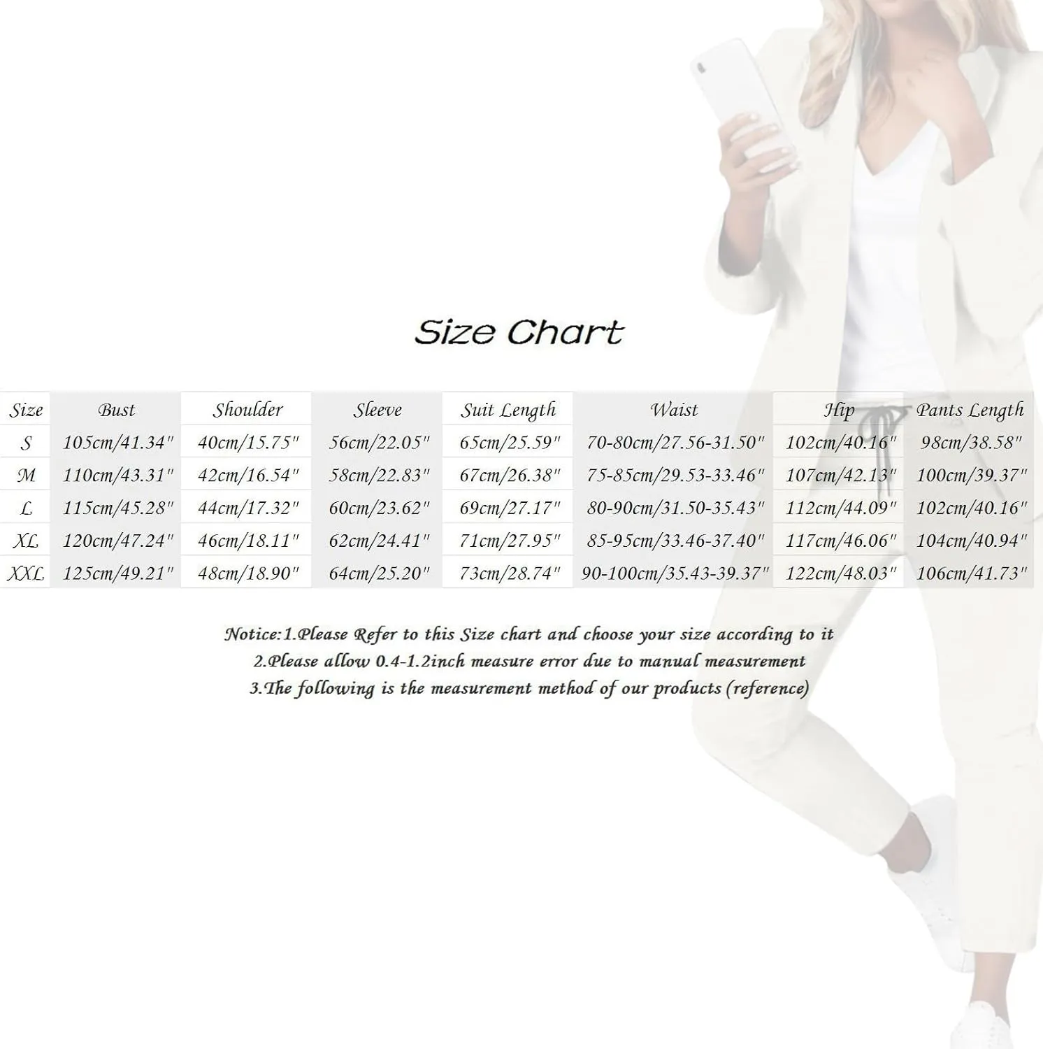 Womens Suits 2 Piece Set Business Casual Women's Pant Suits Dressy Long Sleeve Blazer Set for Office Work Outfits