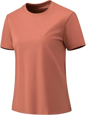 Women's T-Shirts Crew Neck Short Sleeve Summer Top Basic Tee Cassic Fit Gym Shirt for Casual Workout Yoga