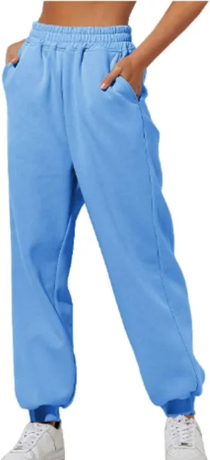 Women's Thin High Waisted Loose Sweatpants Comfortable High Waisted Jogging Pants with Yoga Pants for Long Pants Casual