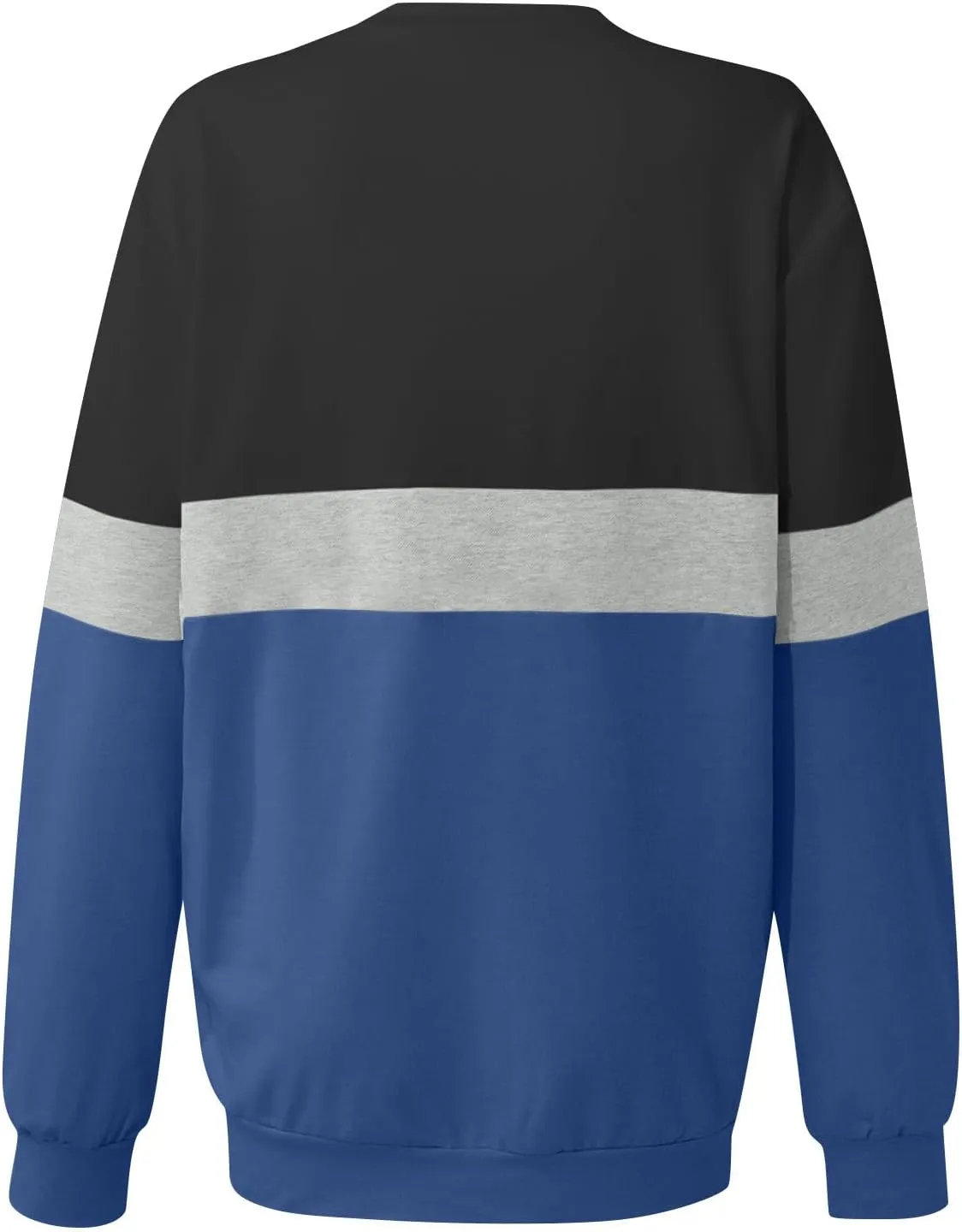 Womens Tops Long Sleeve 2024 Casual Crew Neck Solid Color Pullover Knit Cotton Plus Size Comfy Soft Outfits Teens