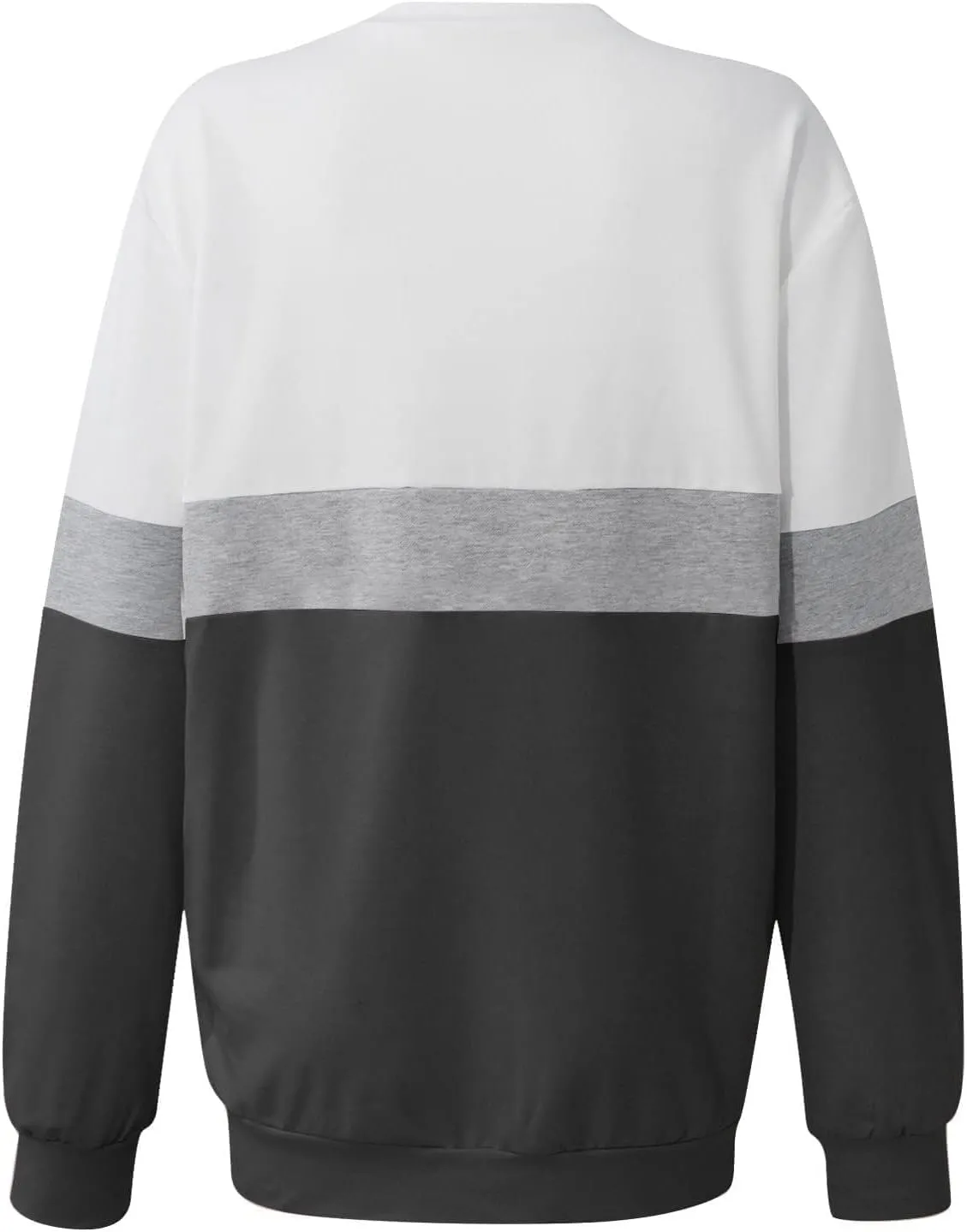 Womens Tops Long Sleeve 2024 Casual Crew Neck Solid Color Pullover Knit Cotton Plus Size Comfy Soft Outfits Teens