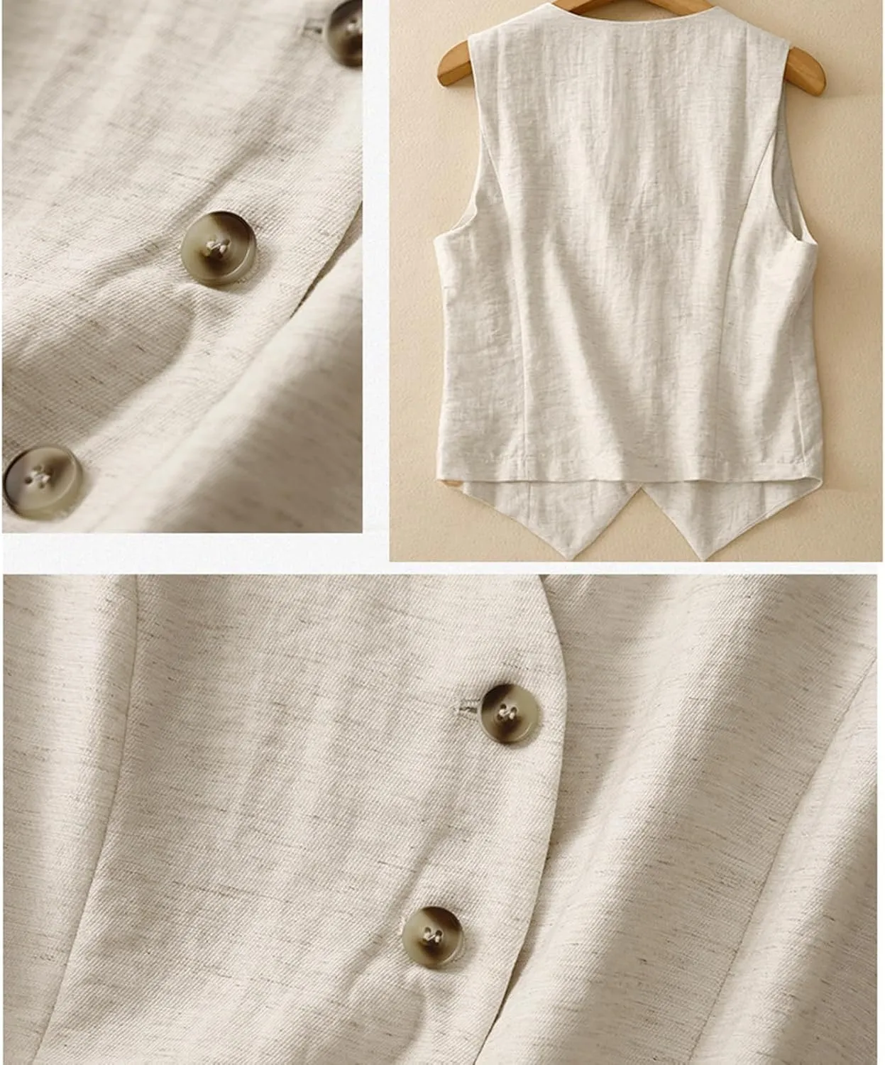 Womens Vest Sleeveless Sweater Tank Tops Loose Fit Round Neck Shirts Summer Blazers Coats