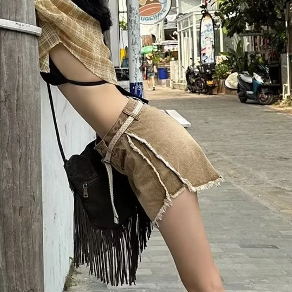 Women's Vintage Hottie Distressed Shorts